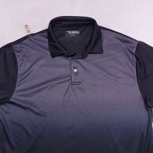 Ben Hogan Short Sleeve Pullover Polo Shirt Adult Mens Size Large L Black Gray